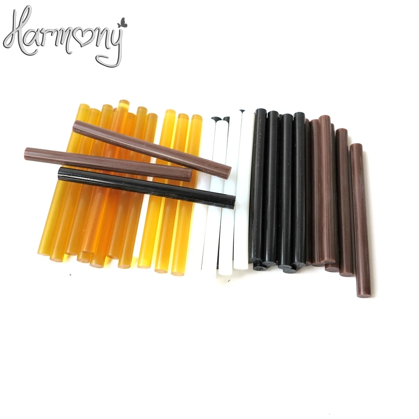 12pcs 7.5mmx100mm small keratin glue stick/glue stick for gun/hot melt hair | Шиньоны и парики