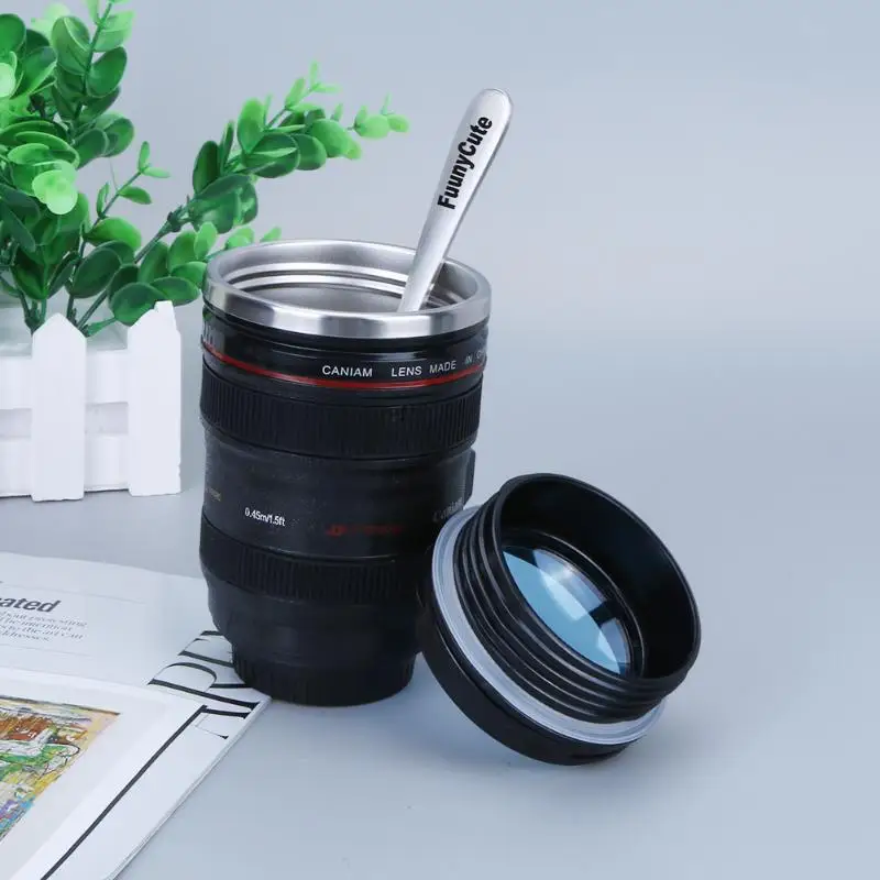 1pc Portable Stainless Steel Camera Lens Shape Cup New Trendy Cool 1:1 Scale Coffee Tea Office Home Travel Cup Novelty Gifts
1pc Portable Stainless Steel Camera Lens Shape Cup New Trendy Cool 1:1 Scale Coffee Tea Office Home Travel Cup Novelty Gifts