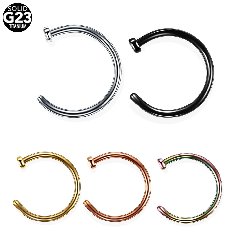 1PC G23 Titanium Nose Piercings Nose Hoop C-Rings Nose Studs Rose Gold Nostril Piercing Nariz Rings Body Jewelry Piercing Unisex
1PC G23 Titanium Nose Piercings Nose Hoop C-Rings Nose Studs Rose Gold Nostril Piercing Nariz Rings Body Jewelry Piercing Unisex