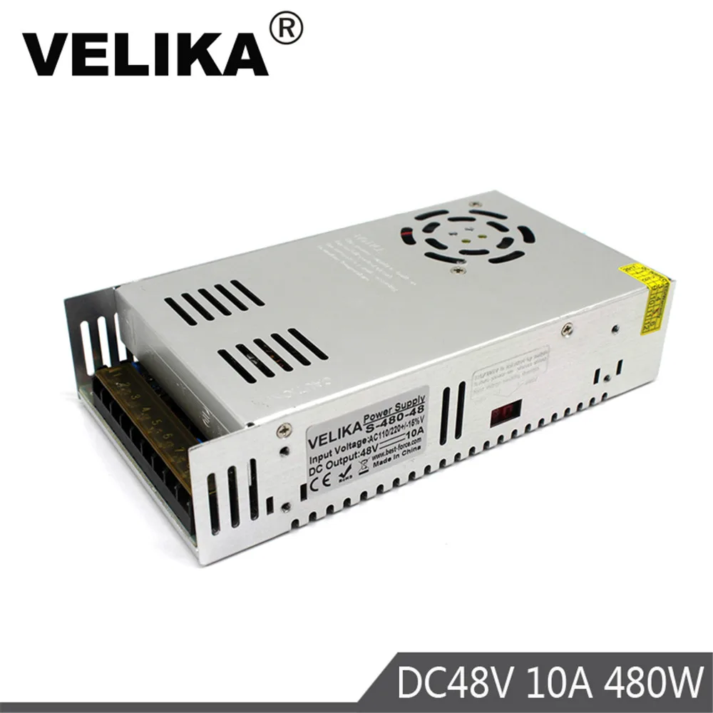 480W 48V 10A Single Output Switching power supply Driver AC DC48V SMPS for CNC CCTV Stepper Motors Mechanics Led Light
480W 48V 10A Single Output Switching power supply Driver AC DC48V SMPS for CNC CCTV Stepper Motors Mechanics Led Light