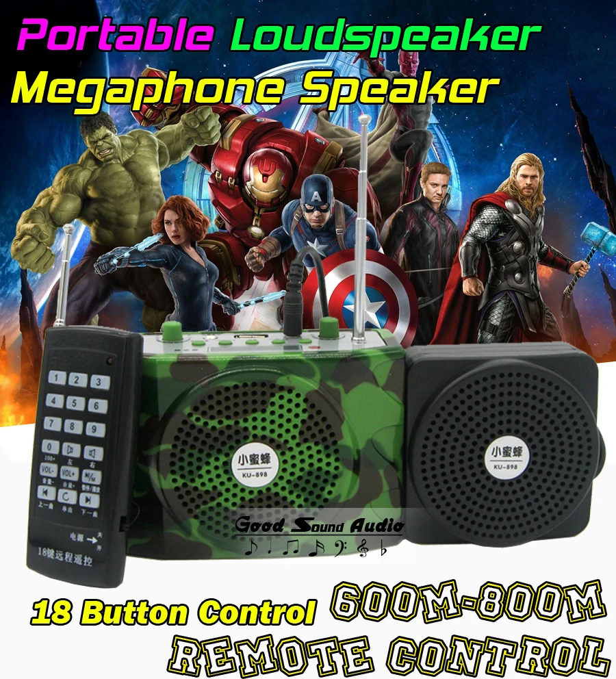 Free Shipping Portable USB SD Wireless FM Radio MP3 Player Voice Amplifier Multifunction Loudspeaker With External Mini Speaker
Free Shipping Portable USB SD Wireless FM Radio MP3 Player Voice Amplifier Multifunction Loudspeaker With External Mini Speaker