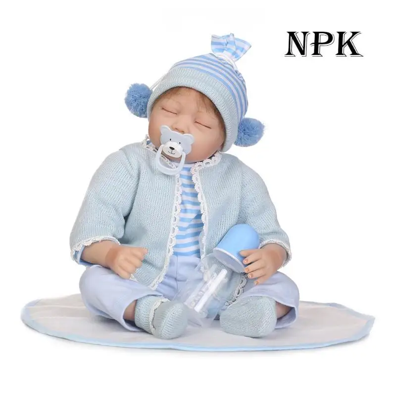 NPK 3D Cute Realistic Reborn Baby Doll Soft Silicone Artificial Cloth Dolls Kids Playmate Kids Playmate Cloth Doll Toys Gifts
NPK 3D Cute Realistic Reborn Baby Doll Soft Silicone Artificial Cloth Dolls Kids Playmate Kids Playmate Cloth Doll Toys Gifts