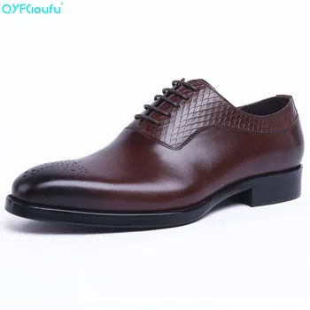 QYFCIOUFU Brand Genuine Leather Concise Men Business Shoes Breathable Formal Wedding Basic Shoes Men Dress Shoes Fashion New
QYFCIOUFU Brand Genuine Leather Concise Men Business Shoes Breathable Formal Wedding Basic Shoes Men Dress Shoes Fashion New