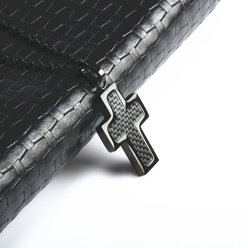 Again Jewel Black Color Jesus Cross Pendant & Necklace Stainless Steel Crucifix Carbon Fiber Necklaces for Christian Jewelry
Again Jewel Black Color Jesus Cross Pendant & Necklace Stainless Steel Crucifix Carbon Fiber Necklaces for Christian Jewelry