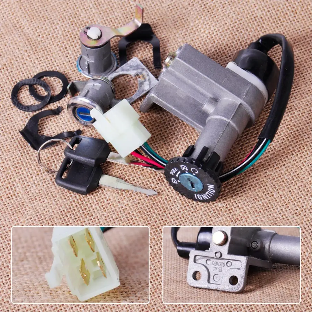 CITALL 4pin Ignition Key Switch Lock Toolbox Cushion Lock for Chinese GY6 50cc 125cc 150cc 250cc ATV Jonway Roketa Moped Scooter
CITALL 4pin Ignition Key Switch Lock Toolbox Cushion Lock for Chinese GY6 50cc 125cc 150cc 250cc ATV Jonway Roketa Moped Scooter