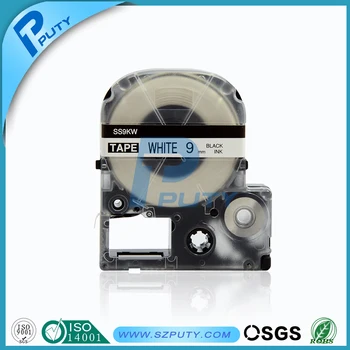 Compatible Epson tape cartridge 9mm black on white LC-3WBN for Kingjim label printer
Compatible Epson tape cartridge 9mm black on white LC-3WBN for Kingjim label printer