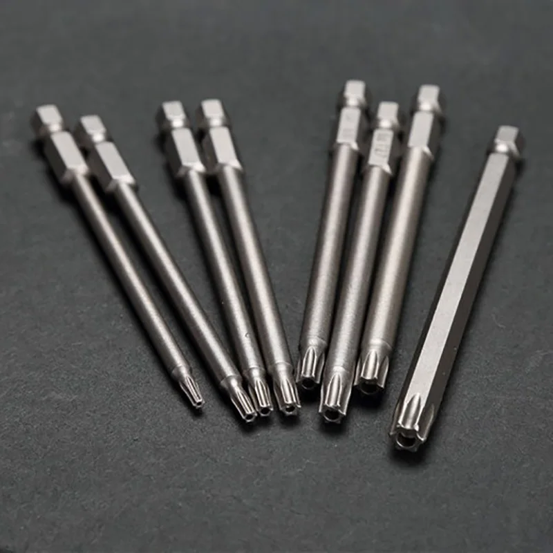 Torx Screwdriver Bit Set 8-piece Safety Bit Set Hexagon Head 100mm Extra Long Quarter Inch Professional Multi-size Screwdriver
Torx Screwdriver Bit Set 8-piece Safety Bit Set Hexagon Head 100mm Extra Long Quarter Inch Professional Multi-size Screwdriver