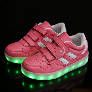 25-36 Pink USB New Charging Basket Led Children Shoes With Light Up Kids Casual Boys&Girls Luminous Sneakers Glowing Shoe enfant
25-36 Pink USB New Charging Basket Led Children Shoes With Light Up Kids Casual Boys&Girls Luminous Sneakers Glowing Shoe enfant