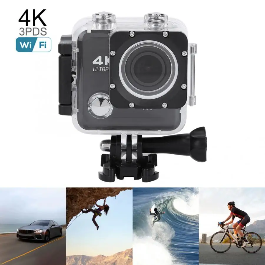 4K video and 16MP 30FPS Sport camera HD 2inch LCD Screen Sports 30m Waterproof WiFi Action Camera Set action camera accessorie
4K video and 16MP 30FPS Sport camera HD 2inch LCD Screen Sports 30m Waterproof WiFi Action Camera Set action camera accessorie