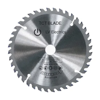165mm 40T 20mm Bore TCT Circular Saw Blade Disc for Dewalt Makita Ryobi Bosch 
165mm 40T 20mm Bore TCT Circular Saw Blade Disc for Dewalt Makita Ryobi Bosch