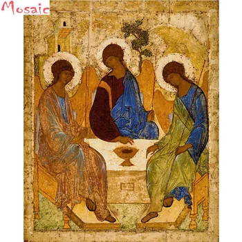 Diamond painting cross stitch kits mosaic diamond pattern Holy Trinity icon Three Angels Painting Religious icon Christian gift
Diamond painting cross stitch kits mosaic diamond pattern Holy Trinity icon Three Angels Painting Religious icon Christian gift
