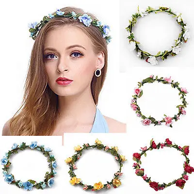 1pcs Hairband Girl Crown Floral Rose Flower Headband Hairband Wedding Hair Garland Headpiece
1pcs Hairband Girl Crown Floral Rose Flower Headband Hairband Wedding Hair Garland Headpiece