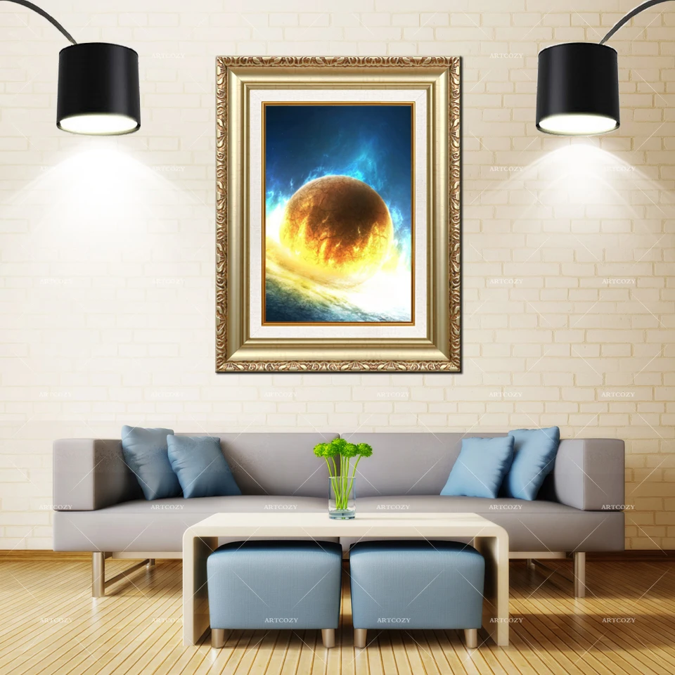 Artcozy Golden Frame Abstract Collisions in outer space Waterproof Canvas Painting
Artcozy Golden Frame Abstract Collisions in outer space Waterproof Canvas Painting