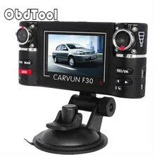 Obdtool F30 2.7 “HD Видеорегистраторы для автомобилей Регистраторы автомобиля Камера Cam тире видеокамера Двойной объектив вождение автомобиля Регистраторы S для автомобилей черный