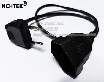 NCHTEK EU Power Adapter Cord,90 Degree Angled European Round 2Pin Male to Female Power Cable For UPS PDU/Free shipping/10PCS
NCHTEK EU Power Adapter Cord,90 Degree Angled European Round 2Pin Male to Female Power Cable For UPS PDU/Free shipping/10PCS