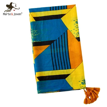 Marte&Joven Fashion Multicolor Geometric Pattern Patchwork Autumn Warm Scarf Big Size Summer Sunscreen Shawl Pashmina for Women 
Marte&Joven Fashion Multicolor Geometric Pattern Patchwork Autumn Warm Scarf Big Size Summer Sunscreen Shawl Pashmina for Women