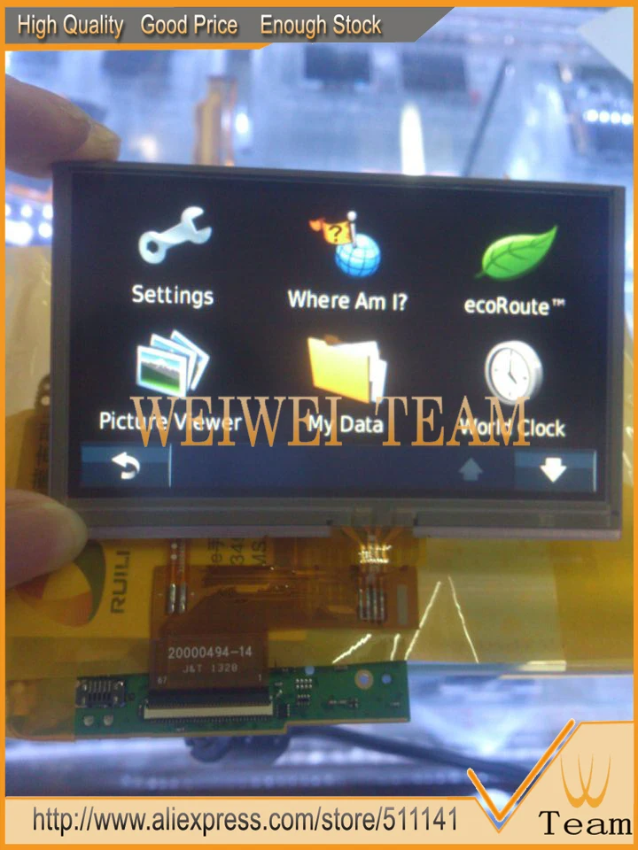 100% Tested NEW Original 4.3 Inch 67pin TFT LCD Screen Display With Touch Panel Digitizer AT043TN24 V.4 GPS LCD Replacement
100% Tested NEW Original 4.3 Inch 67pin TFT LCD Screen Display With Touch Panel Digitizer AT043TN24 V.4 GPS LCD Replacement