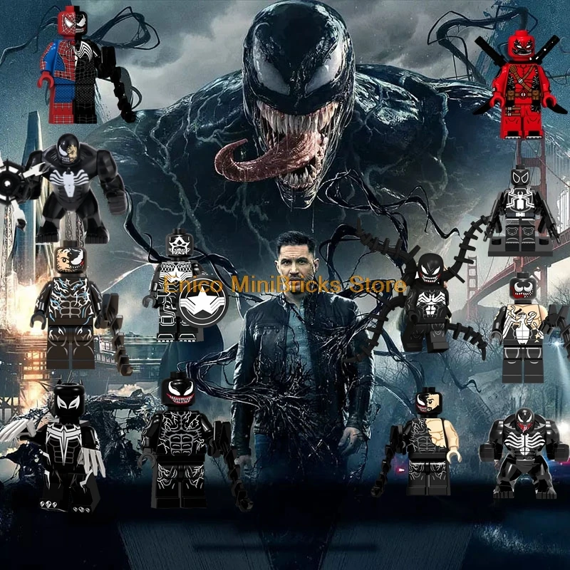 Venom Marvel Avengers Endgame Super Heroes Ghost Spider-Man Carnage Venom Set Building Blocks Model Toys For Children
Venom Marvel Avengers Endgame Super Heroes Ghost Spider-Man Carnage Venom Set Building Blocks Model Toys For Children