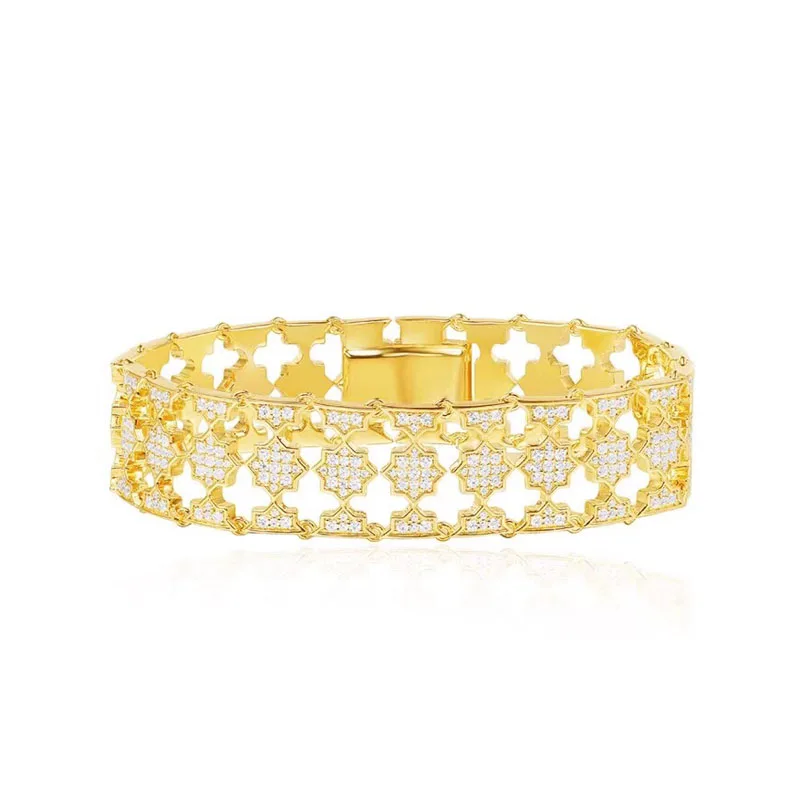 SLJELY Fashion Luxury 925 Sterling Silver Yellow Gold Color Baroque Style Zircon Star Soleil Bracelet Bangle Monaco Women Jewelr
SLJELY Fashion Luxury 925 Sterling Silver Yellow Gold Color Baroque Style Zircon Star Soleil Bracelet Bangle Monaco Women Jewelr