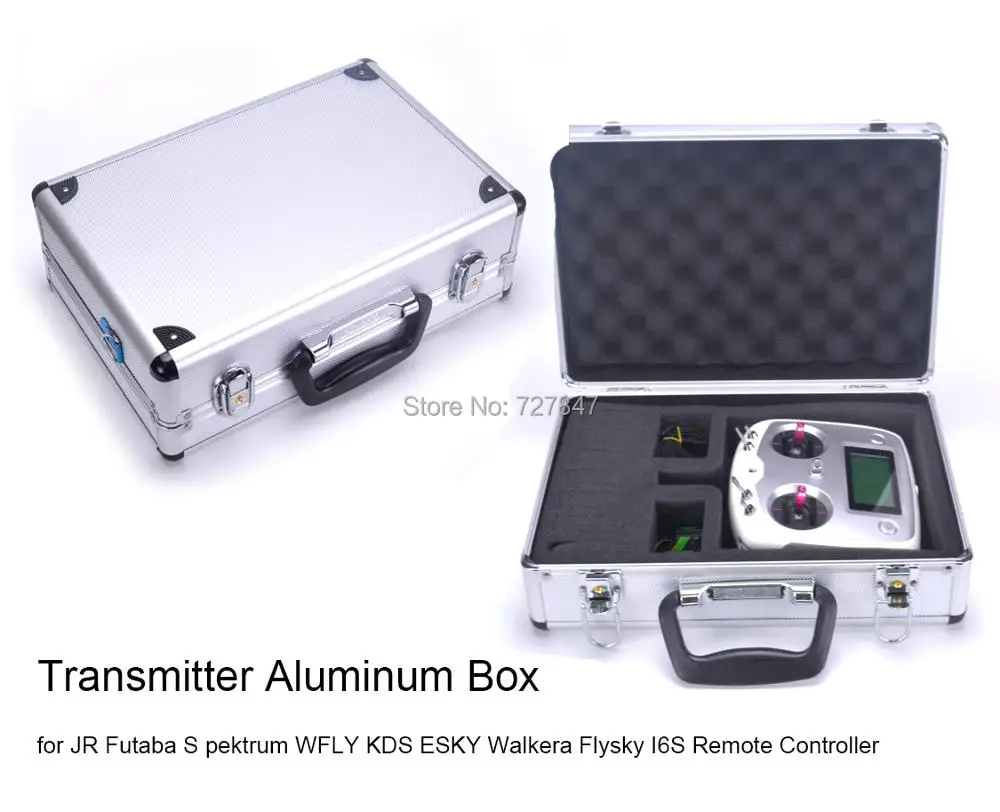 New High Quality Universal Transmitter Case Aluminum Box for JR pektrum WFLY KDS ESKY Walkera Remote Controller Flysky
New High Quality Universal Transmitter Case Aluminum Box for JR pektrum WFLY KDS ESKY Walkera Remote Controller Flysky