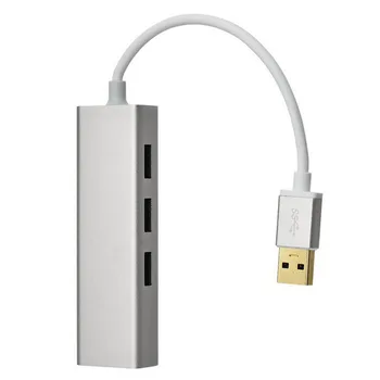 Aluminum Alloy USB 3.0 to RJ45 10/100Mbps Ethernet USB 3.0 HUB Adapter Siliver/Golden
Aluminum Alloy USB 3.0 to RJ45 10/100Mbps Ethernet USB 3.0 HUB Adapter Siliver/Golden