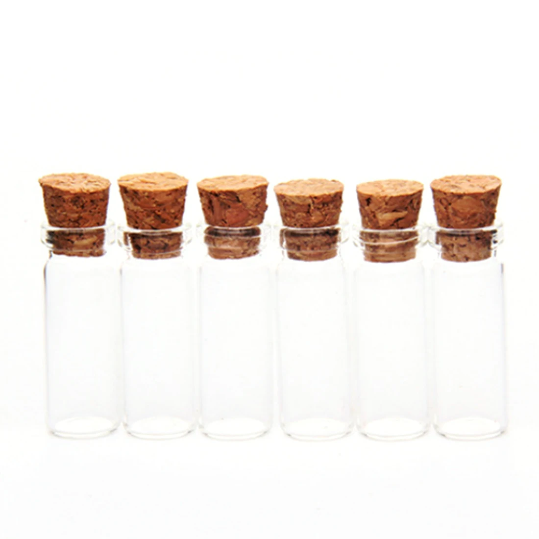 6Pcs 10*28MM 2.5ML Glass Bottles Wishing Bottle Empty Sample Storage Jars with Cork Stoppers - Transparent
6Pcs 10*28MM 2.5ML Glass Bottles Wishing Bottle Empty Sample Storage Jars with Cork Stoppers - Transparent