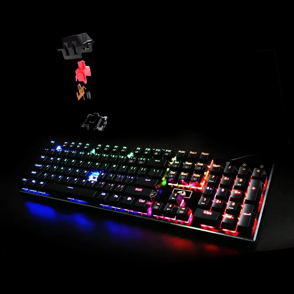LED Aluminum RGB for Mechanical Gamer Wired States REDRAGON BigBoz.Biz USD Gaming Discount Keyboard Dollar 104 Backlit CS Keys Floating K556 Standard United Week's Teclado Base 18 LED Aluminum RGB for 18