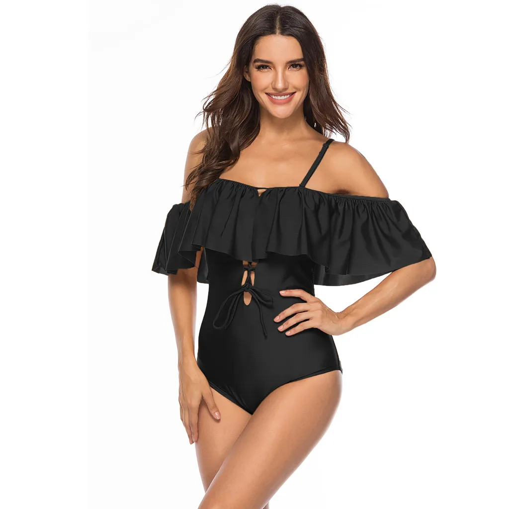 swimsuit female large size high waist Women Cross Strap Swimwear Ruffle Swimsuit Push Up Padded Bikini #XTN
swimsuit female large size high waist Women Cross Strap Swimwear Ruffle Swimsuit Push Up Padded Bikini #XTN