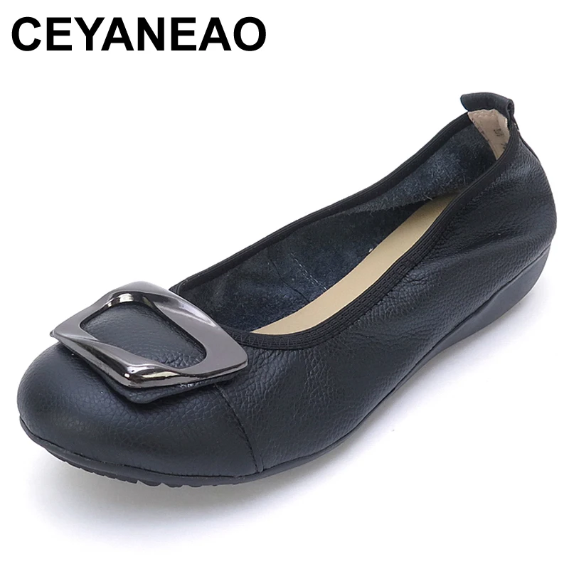 CEYANEAO Plus Size 35-42 Women Shoes Woman Genuine Leather Flat Shoes 5 Colors Loafers Fashion Soft Women FlatsE1698
CEYANEAO Plus Size 35-42 Women Shoes Woman Genuine Leather Flat Shoes 5 Colors Loafers Fashion Soft Women FlatsE1698