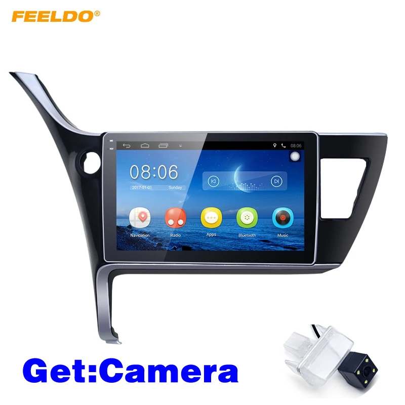 FEELDO 10 1 дюймов Android 6 0 четырехъядерный Автомобильный GPS Bluetooth Navi Радио USB медиаплеер