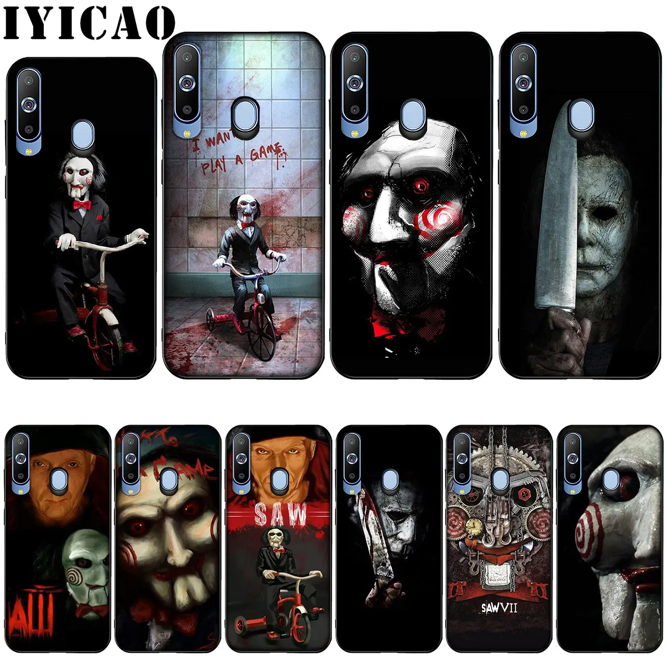 IYICAO Saw Horror Moive Ghost Remarkable Popular Silicone Soft Case for Samsung Galaxy A10 A30 A40 A50 A70 M10 M20 M30 Cover
IYICAO Saw Horror Moive Ghost Remarkable Popular Silicone Soft Case for Samsung Galaxy A10 A30 A40 A50 A70 M10 M20 M30 Cover