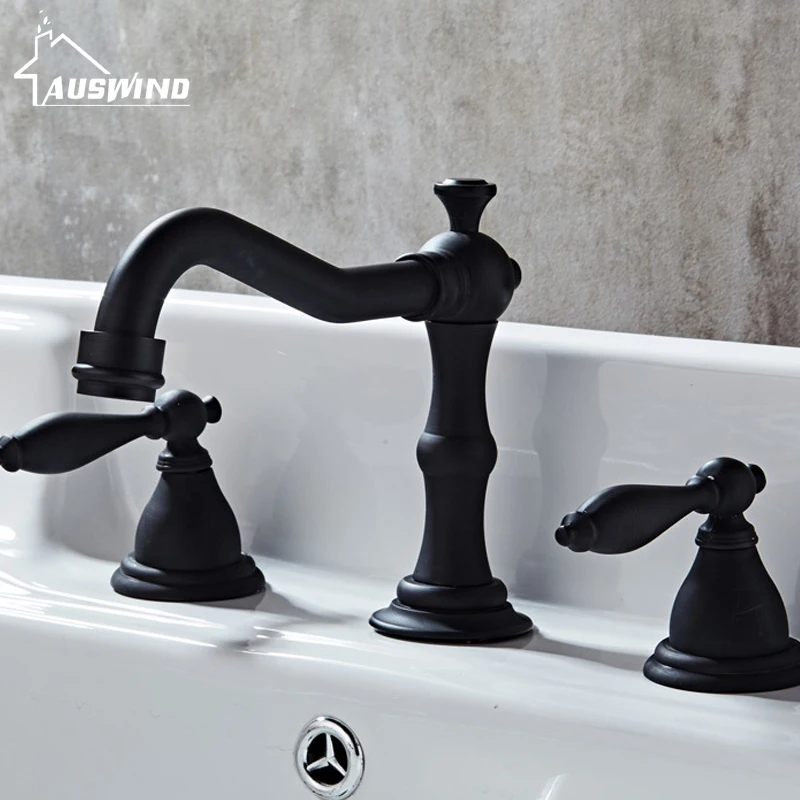 European Antique Kitchen Faucets Brass Electroplate Basin Faucet Double Handle Three-hole Mixer Taps Hot Cold Water Deck Mounted
European Antique Kitchen Faucets Brass Electroplate Basin Faucet Double Handle Three-hole Mixer Taps Hot Cold Water Deck Mounted
