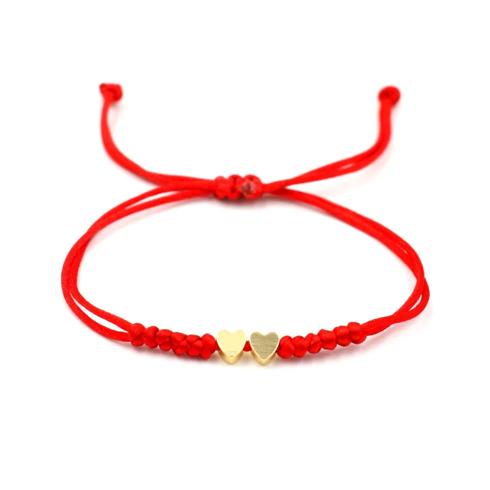 Gold Color 2 Heart Star Simple Red Thread String Bracelet For Women Men Handmade Thread Rope Girl Adjustable Jewelry
Gold Color 2 Heart Star Simple Red Thread String Bracelet For Women Men Handmade Thread Rope Girl Adjustable Jewelry