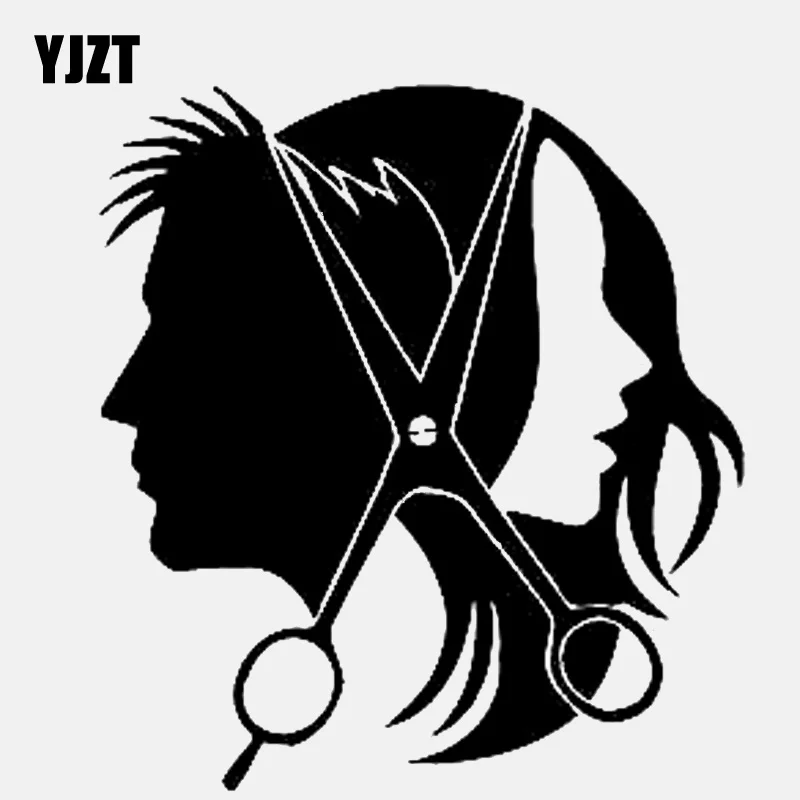 YJZT 13.2CM*14.4CM Salon Beauty Hair Scissors Hairstyle Vinyl Black/Silver Car Sticker C22-0057
YJZT 13.2CM*14.4CM Salon Beauty Hair Scissors Hairstyle Vinyl Black/Silver Car Sticker C22-0057