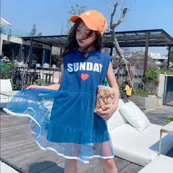 Free shipping 2019 summer new mesh patchwork dress for baby girls children cotton print loose dress kids sleeveless dress ws541
Free shipping 2019 summer new mesh patchwork dress for baby girls children cotton print loose dress kids sleeveless dress ws541