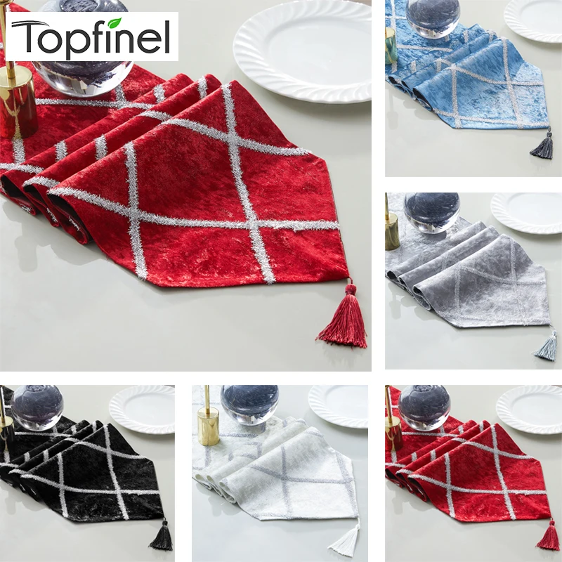 Topfinel Fashion Diamond Shaped Stripes Table Runners Cloth with Tassels Dining Decoration for Wedding Dinner Party Decorative
Topfinel Fashion Diamond Shaped Stripes Table Runners Cloth with Tassels Dining Decoration for Wedding Dinner Party Decorative