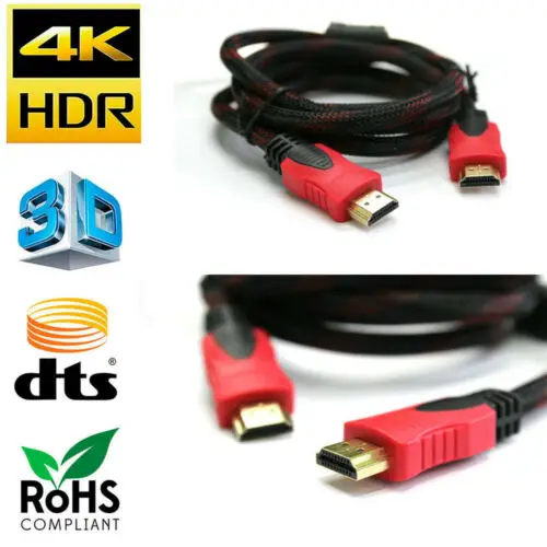 HDMI Cable Premium High Speed 1.4 Wire Bluray 3D DVD HDTV HD Gold Plated - LOT 1.5m 3m 5m 10m 15m 3B17 | Электроника