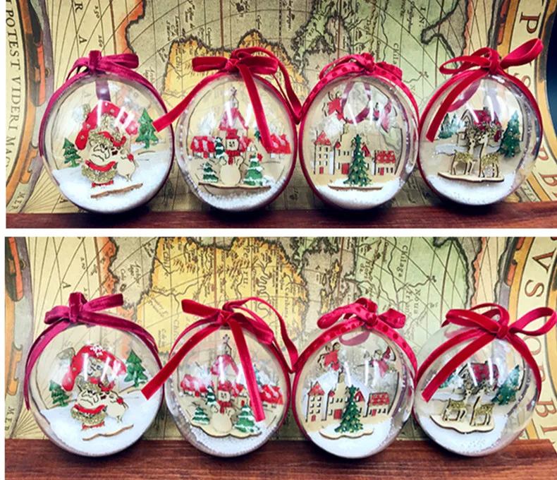 Christmas ornaments acrylic snow decoration ball high-end pendant scene window layout
Christmas ornaments acrylic snow decoration ball high-end pendant scene window layout