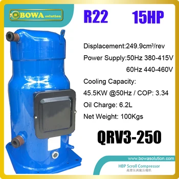 15HP scroll compressors is suitable for commerce air conditioners, water chillers, water temperature machines
15HP scroll compressors is suitable for commerce air conditioners, water chillers, water temperature machines