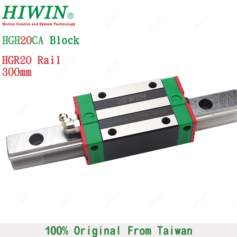 HIWIN 1 pcs HGH20CA Blocks Carriage with HGR20 Linear Rail 300mm 1pcs HGH20 Linear Guideways for CNC Machine
HIWIN 1 pcs HGH20CA Blocks Carriage with HGR20 Linear Rail 300mm 1pcs HGH20 Linear Guideways for CNC Machine