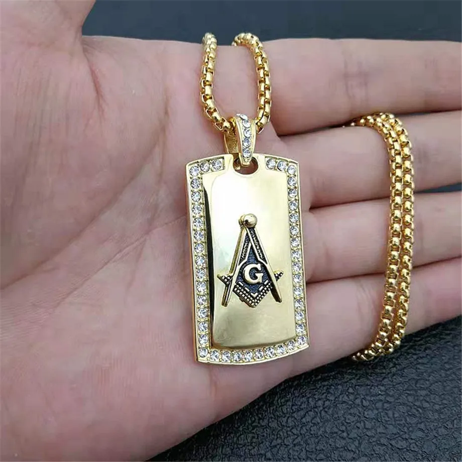 Hip Hop Masonic Signet Necklace Gold Color Stainless Steel Free Mason Freemasonry Pendants Necklaces for Men Jewelry
Hip Hop Masonic Signet Necklace Gold Color Stainless Steel Free Mason Freemasonry Pendants Necklaces for Men Jewelry