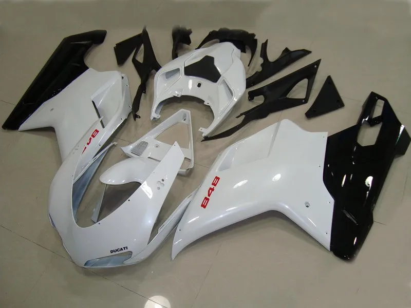 White black Body kit For 2007-2011 Ducati 848 1098 1098S 1198 07 08 09 10 11 Motorcycle Fairing Kit Injection molding
White black Body kit For 2007-2011 Ducati 848 1098 1098S 1198 07 08 09 10 11 Motorcycle Fairing Kit Injection molding