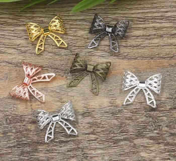 20mm European Charms Vintage Filigree Bowknot Brass Metal Wraps Links Connectors DIY Findings Mixed Colors
20mm European Charms Vintage Filigree Bowknot Brass Metal Wraps Links Connectors DIY Findings Mixed Colors
