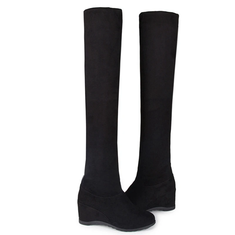 Winter Slim Women Boots Over the Knee High Sexy High Square Thick Heels Round Toe Flock Big Brand Fashion Female Shoes Hot Sale
Winter Slim Women Boots Over the Knee High Sexy High Square Thick Heels Round Toe Flock Big Brand Fashion Female Shoes Hot Sale