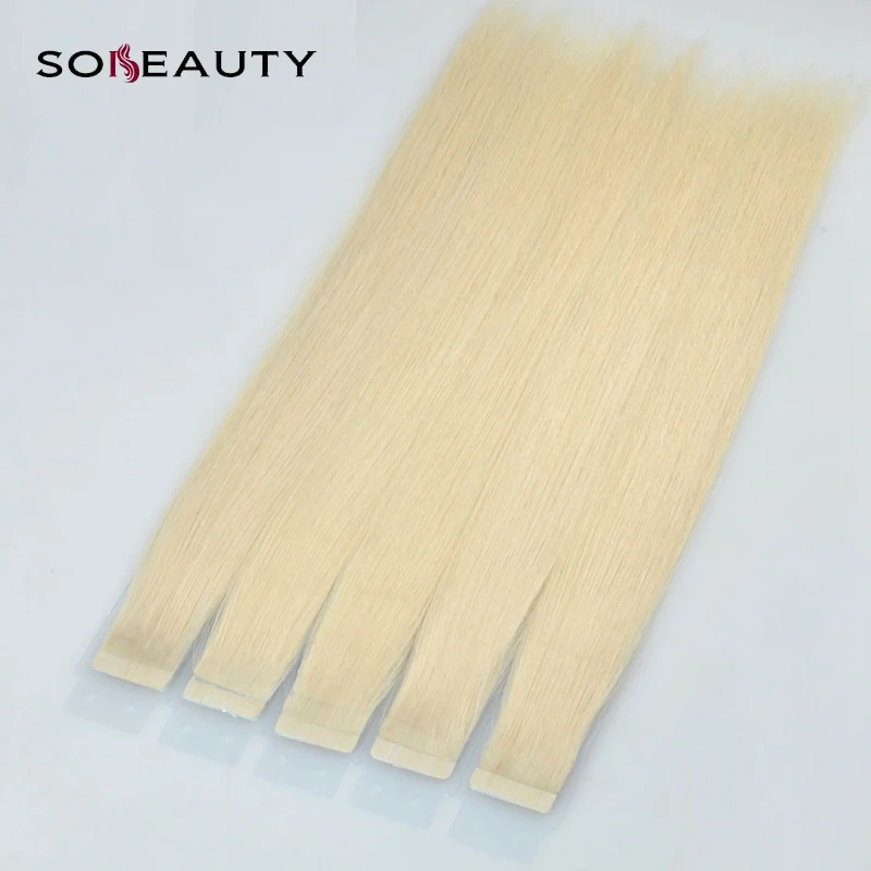 Sobeauty Tape In Human Hair Extensions Straight Color 613# 14''16''18''20'' Peruvian Remy Hair double drawn hair Skin weft
Sobeauty Tape In Human Hair Extensions Straight Color 613# 14''16''18''20'' Peruvian Remy Hair double drawn hair Skin weft