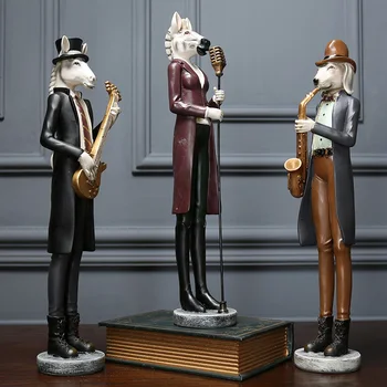 Resin Crafts Creative Musical Animal Band Combination Decorations A Gentleman Dog Blowing A Lexus Home Gifts Garden Decoration
Resin Crafts Creative Musical Animal Band Combination Decorations A Gentleman Dog Blowing A Lexus Home Gifts Garden Decoration