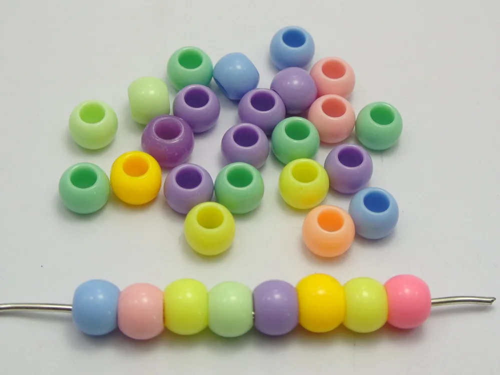 100 Mixed Pastel Color Acrylic Round Pony Beads 10X8mm for Kids Craft Kandi Bracelet
100 Mixed Pastel Color Acrylic Round Pony Beads 10X8mm for Kids Craft Kandi Bracelet