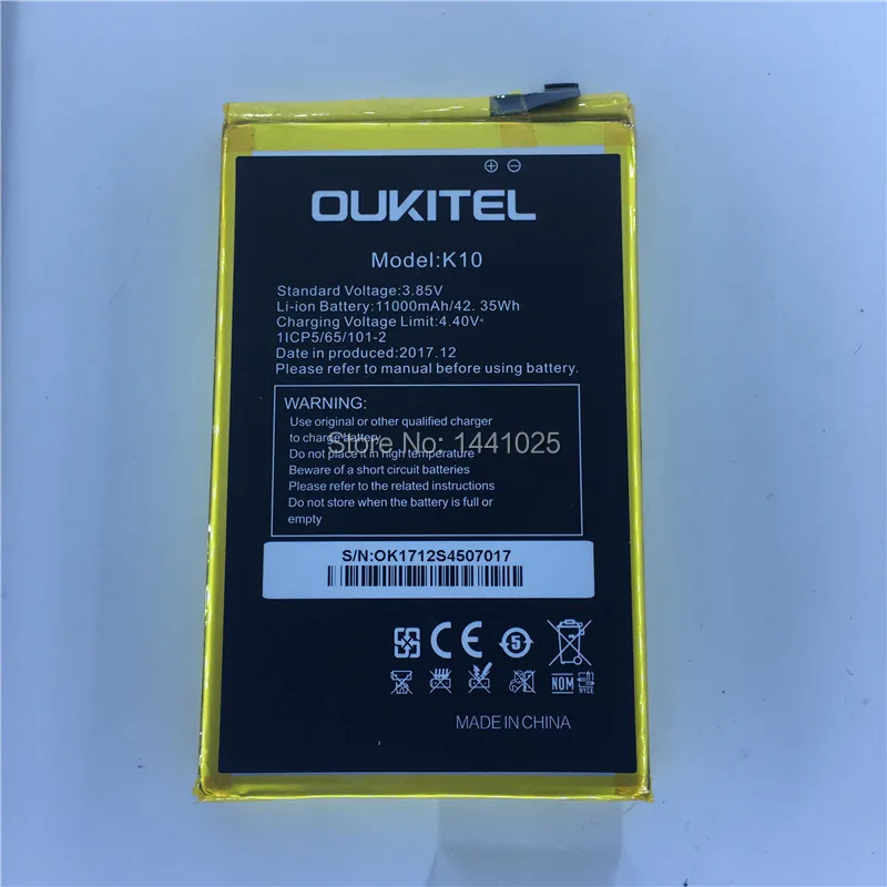 For OUKITEL K10 battery 11000mAh Long standby time Mobile phone battery High quality OUKITEL Mobile Accessories
For OUKITEL K10 battery 11000mAh Long standby time Mobile phone battery High quality OUKITEL Mobile Accessories
