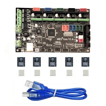 MKS Gen V1.4 3D Printer Control Board (MEGA2560 + RAMPS 1.4) with 5PCS Drv8825 Stepper Motor Driver
MKS Gen V1.4 3D Printer Control Board (MEGA2560 + RAMPS 1.4) with 5PCS Drv8825 Stepper Motor Driver