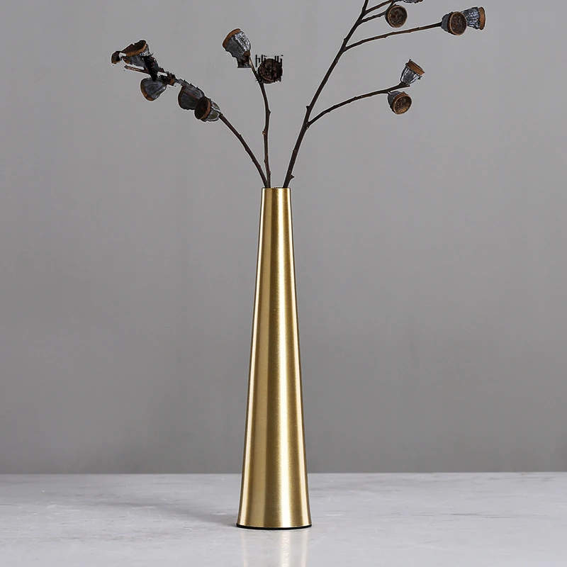 Modern Style Metal Vase Golden Simple Desktop Furnishings Home Decor Accessories Ornaments Crafts Vase
Modern Style Metal Vase Golden Simple Desktop Furnishings Home Decor Accessories Ornaments Crafts Vase